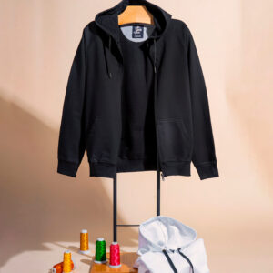 Pure Cotton Hoodie With Zip